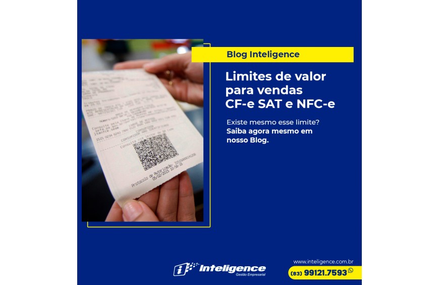 Limites de Valor para Vendas CF-e SAT e NFC-e